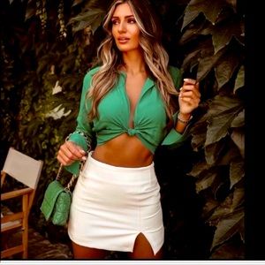 Zara mini skirt with slit